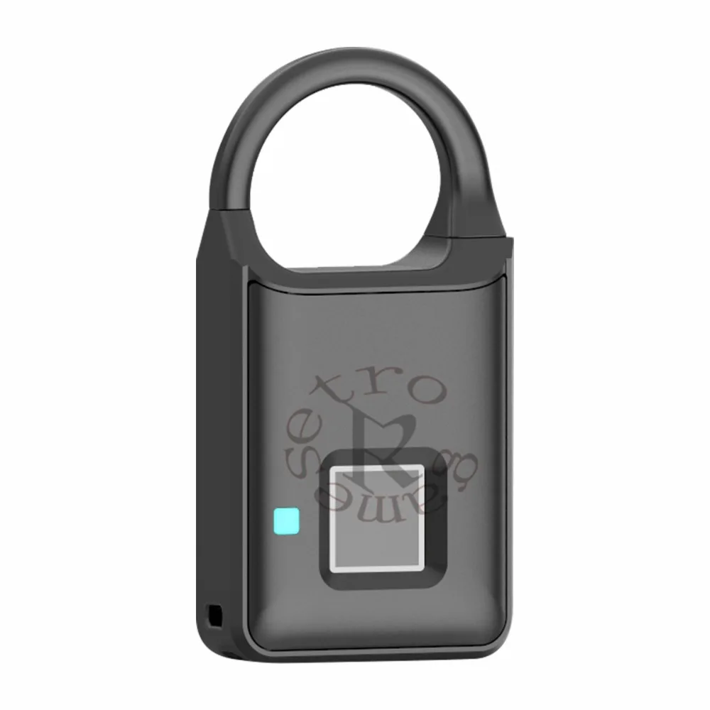 Горячая замок отпечатков пальцев Классический Тонкий Anytek P50 замок отпечатков пальцев Противоугонный замок USB Перезаряжаемый замок для чемодана