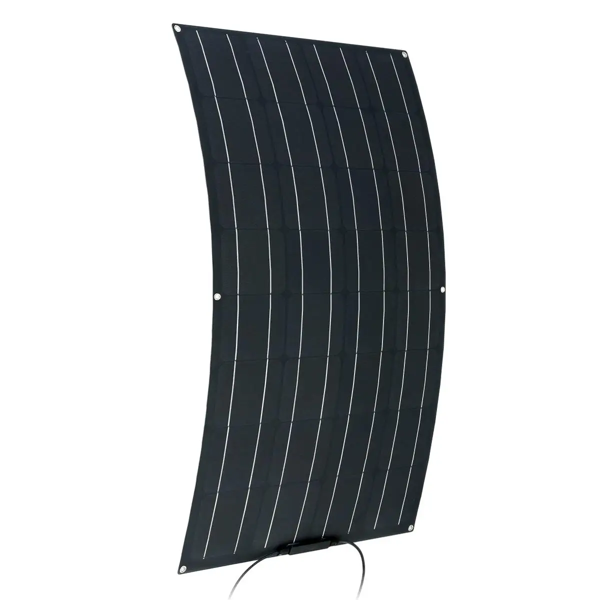 Гибкий Панели Солнечные 100 W/200 W матовая текстура с 4 защитные уголки солнечных батарей модуль MC4 разъем для батарей 12В автомобилей класса RV яхта