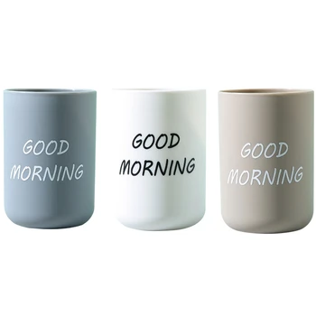 

3PCS Simple Mouthwash Cup Brushing Cup Thick Pp Wash Cup