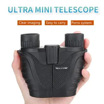 

FELICON Zoom 10X25 Binocular Telescope Ultra Clear Image Low Light Night Vision Outdoor Travel Hunting Mini Binoculars Telescope