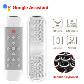 

Q40 Air Mouse W2 PRO Voice Remote Control Microphone 2.4G Wireless Mini Keyboard Gyroscope for H96 MAX X88 pro Android Tv Box PC