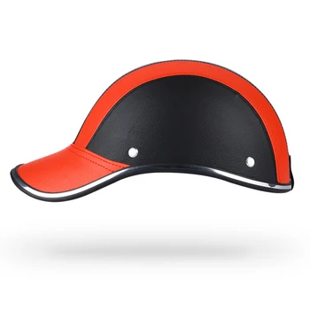 

Motorcycle Half Face Helmet Bike Cycling Helmets casco Protective Leather Baseball Cap gorras de beisbol travel Casual helmet