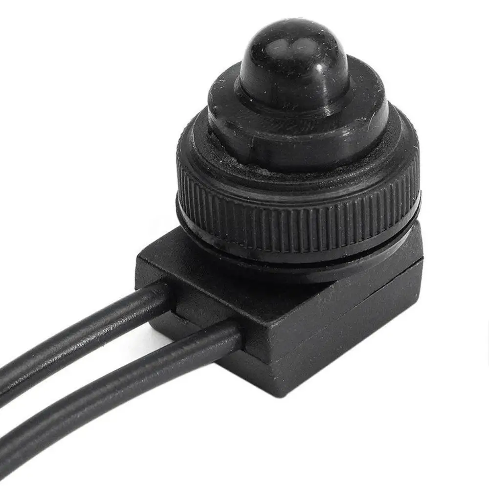 Hot 12V Waterproof Push-Button On-Off Switch With 4/" Leads Motorcycle Car Boat