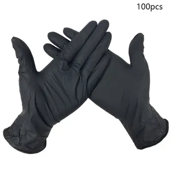 

100PCS Wear Resistance Nitrile Disposable Gloves Food Testing Household Cleaning Washing Gloves Anti-Static Gloves