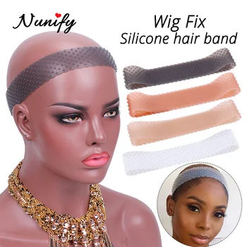 

Nunify Wig Band Lace Wig Grip Hair Band For Wigs Transparent Silicone Headband Non Slips Unisex Drop-Shaped Elastic Wig Band
