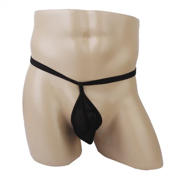 

Sexy Men's Y-back G-string Opening Underwear Thongs Panty Gay Underwear Tangas Hombre Erotic Briefs Black
