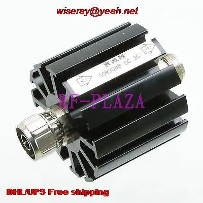 

DHL/EMS 10pcs Attenuator 30W 30 Watts 30dB N male to female DC-3.0GHZ 50ohm RF coaxial Power-attenuator-A6