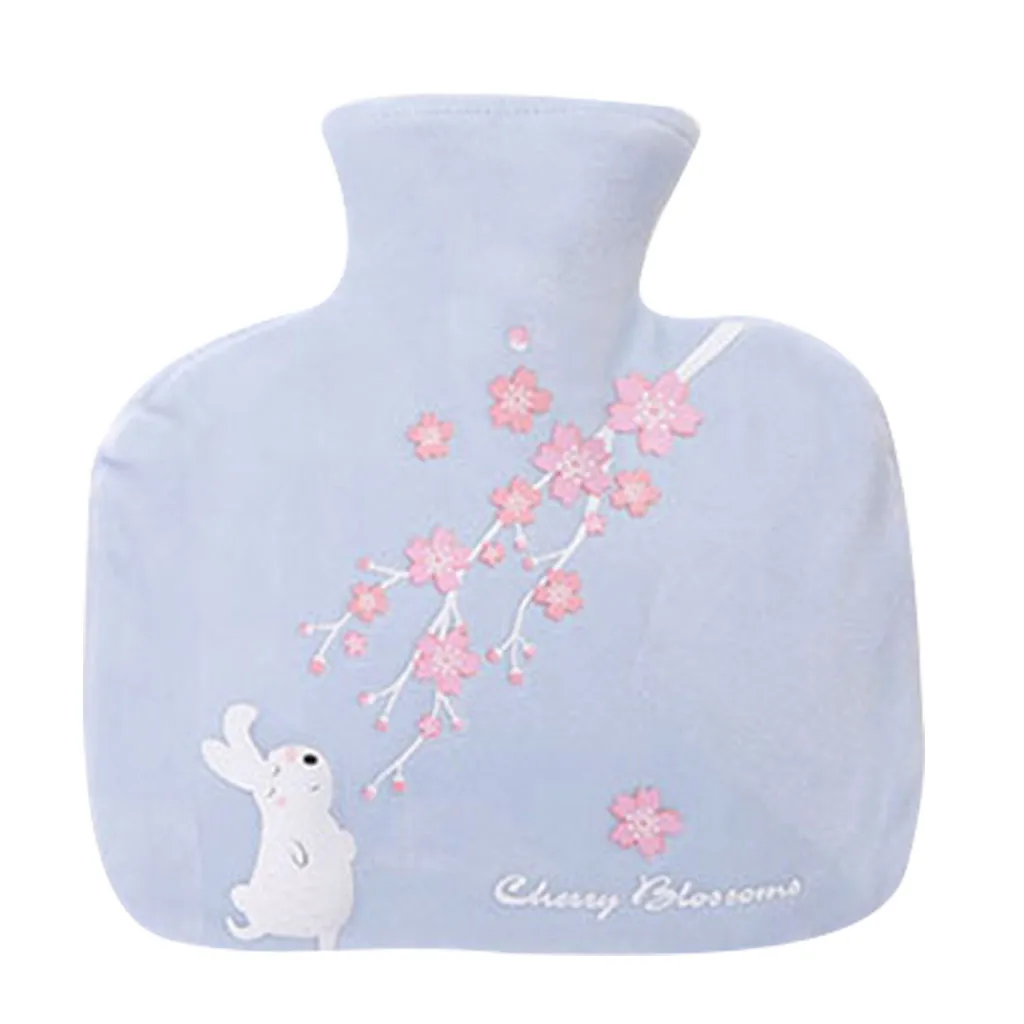 Cartoon Cloth Set Hot Water Bottle Cute Rabbit Plush Injection Water Heating Bag Student Portable Explosion-Proof#YL10