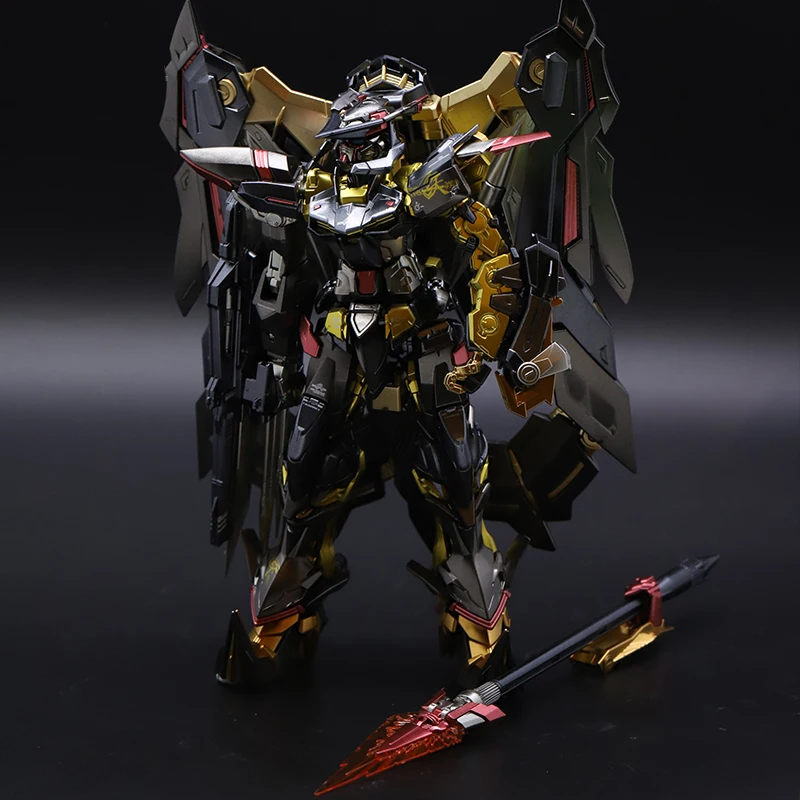BANDAI RG 1/144 MBF-P01-ReAMATU Gundam Astray Золотая оправа Amatsu металлическое покрытие Цвет сборки модели игрушки Фигурки