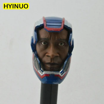 

Custom 1/6 Scale Iron Men Helmet Don Cheadle Helmet head carving Don Chandell Head Sculpt Headplay for 12" Action Figure Body