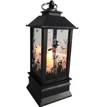 Светодиодный светильник на Хэллоуин лампа квадратный Маяк портативный фонарь-тыква ночник для украшения праздника