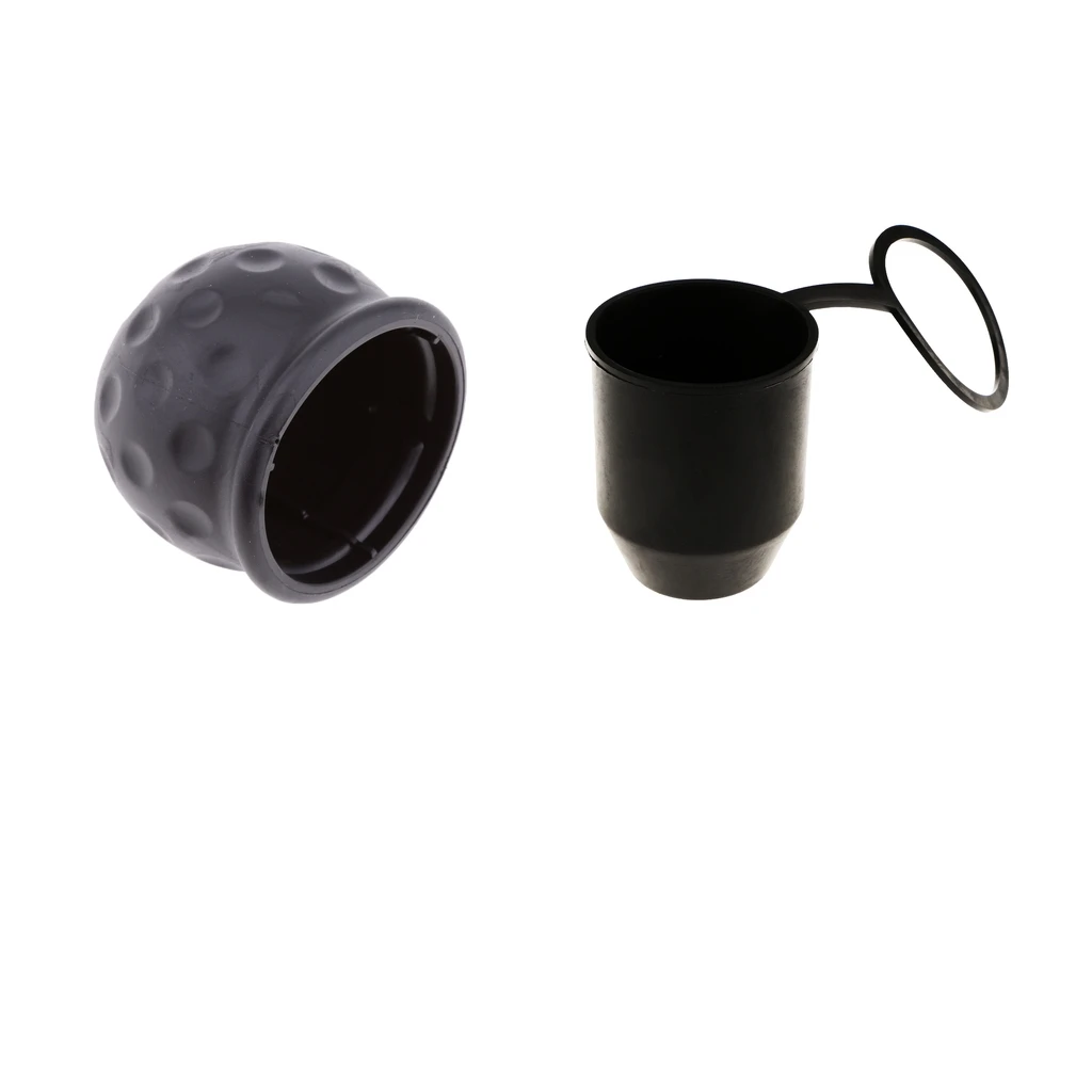 2Pcs Car Trailer Camper Tow Bar Ball Protective Cover 50mm Cap