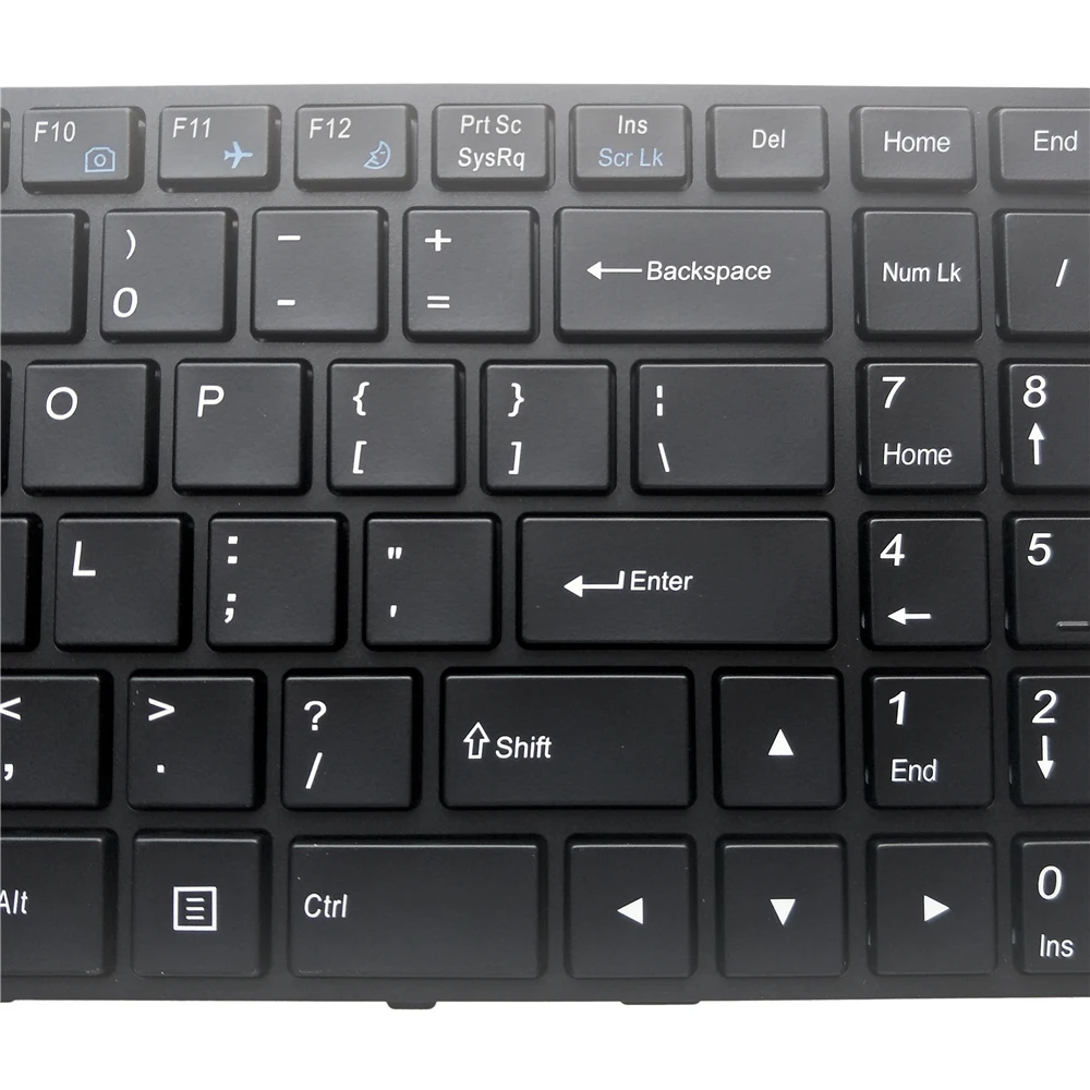 Teclado para Clevo Teclados e Quadro Backlight N151 sc N155 N170 Preto Substituição Eua Inglês Novo Ovy N150 rd N150sd - Imagem 3