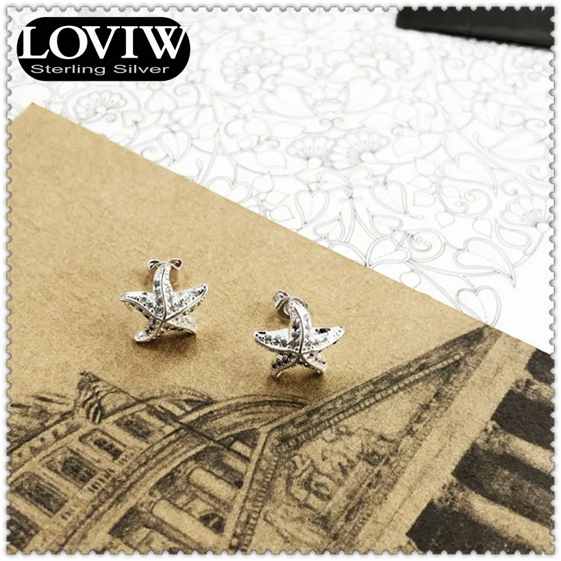 Серьги-гвоздики в виде морской звезды Thomas SABOR, европейский стиль ...