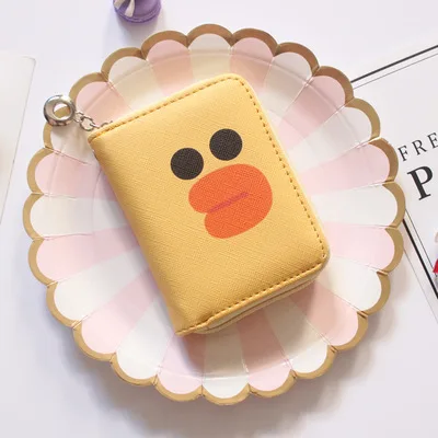 ASSEZSAC Fashion Short Wallet Zipper Print Student Small Fresh Cute Cartoon Rabbit Cat Dog Bear Small Wallet Wrist Coin Purse - Цвет: Coin Purse F29