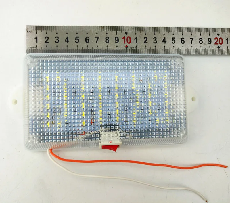 24 В автомобильный Грузовик Светодиодный потолочный светильник для вождения кабины с выключателем кабины модифицированный Универсальный супер яркий белый свет