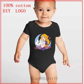 

new cartoon Sailor Moon Worrior Cat printing Bodysuits Baby Romper Onesie Summer Jumpsuit Infant Rompers Infantil Bodysuits