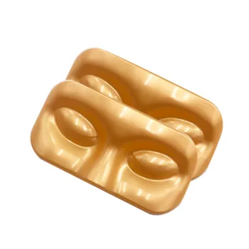 

20pcs Eyelash Face Shape Tray Gold Tray Lash Packing Tool Holographic Lash Box