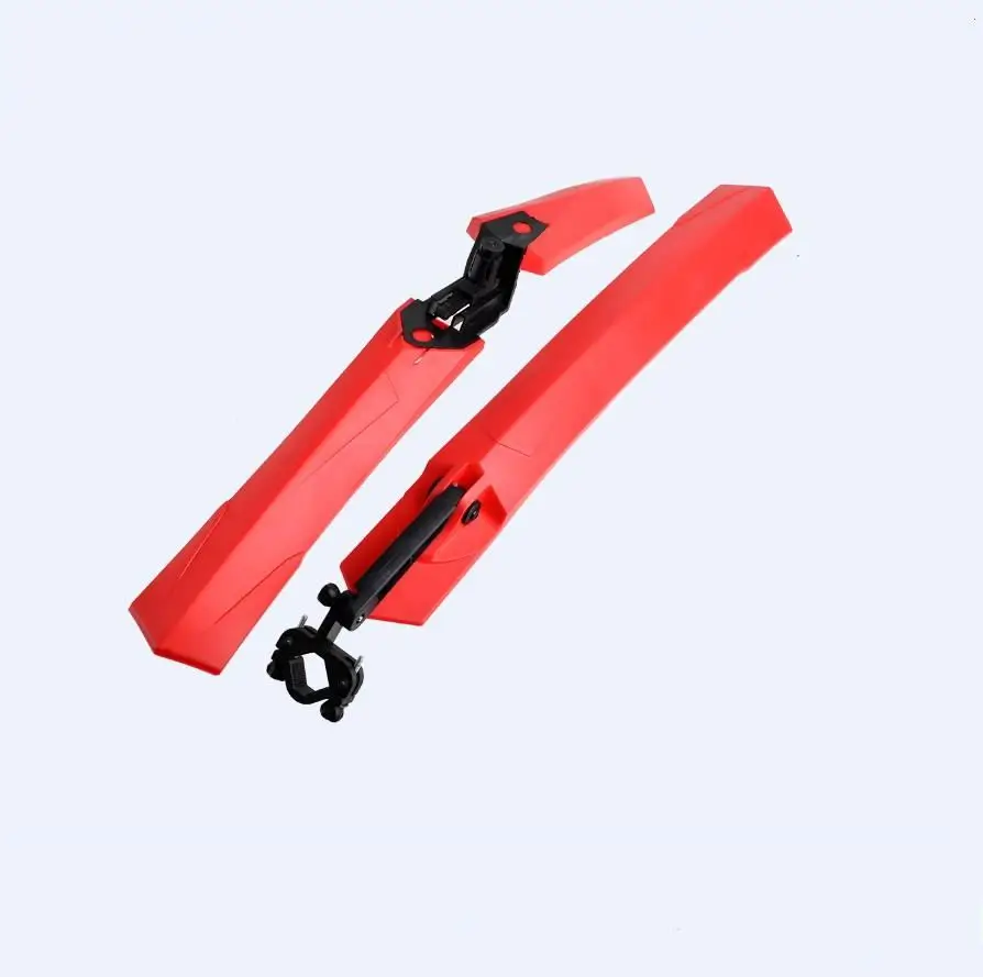 Red ROCKBROS MTB велосипедный Щиток с светодиодный задний фонарь для велосипеда крылья брызговик Велоспорт Горный велосипед Прочный Крыло Аксессуары для велосипеда - Цвет: Red