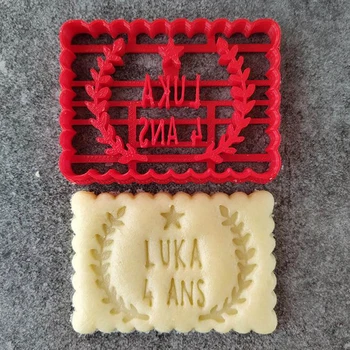 

Custom Name cookie cutter for birthday party,age cookie cutter for baking,Make your design biscuit cutters,decorate patterns