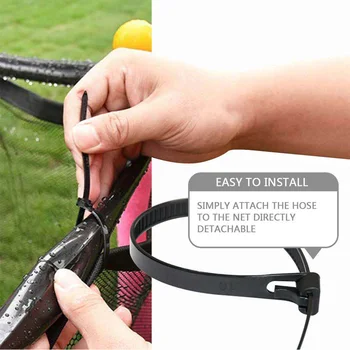 

Backyard PVC Outdoor Cooling Summer Games Easy Install For Kids Trampoline Sprinkler Patio Fun Playing Water Park Party Garden
