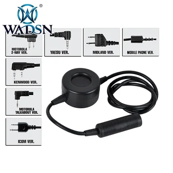 

WADSN TCI Tactical PTT Military Standard Version For COMTAC/MSA/TCA/TRI Earphone Adaptor WC003 Black Airsoft Headset Accessories