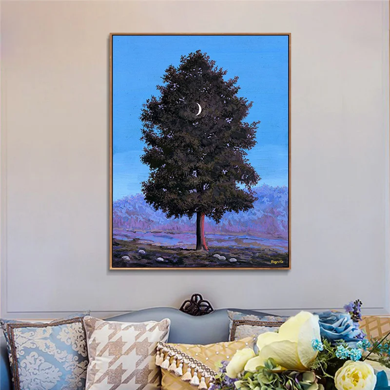 Art Print Wallpaper Frame Painting Sixteenth September 1956 By Rene Magritte Posters And Prints Pictures For Home Decor Aliexpress