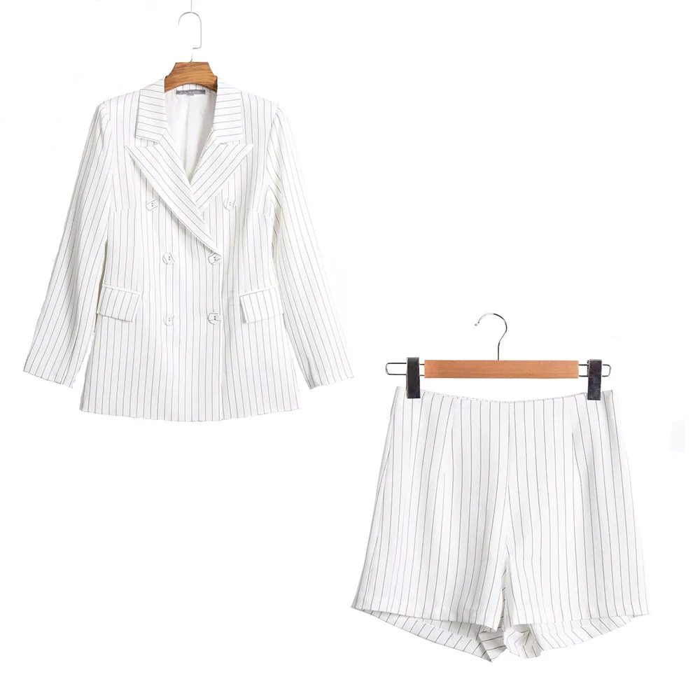 Women Long Blazer Short set Ladies Blazer Two Piece Women Short Women Blazers Shorts Business Shorts Women FC507