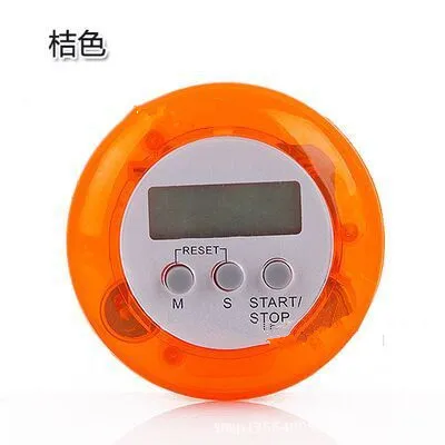 Новинка 7 цветов супер тонкий lcd цифровой экран кухонный таймер квадратный кухонный будильник прямого и обратного счета магнитные часы - Цвет: Orange