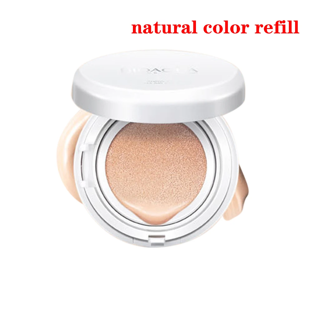 BIOAQUA Sunscreen Air Cushion BB CC Cream Concealer Moisturizing Foundation Whitening Makeup For Face Beauty Makeup With Refill - Цвет: natural color refill