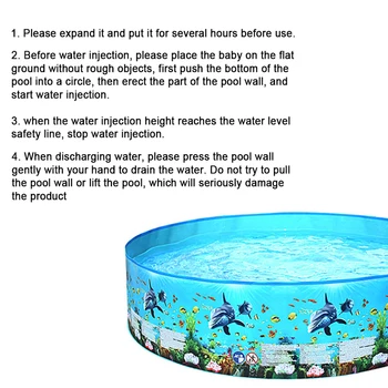 

Playing Water Pool PVC Bathing Tub Home Outdoor Swimming Summer Party Reusable Portable Thickened Family Children Round