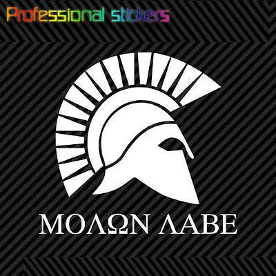 

Creative Molon Labe Sticker Die Cut Vinyl Decal Come and Take Them 300 Spartans #3 for Car, Laptops, Motorcycles, Office Supplie