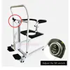 New Product Handicapped Electric Patient Transfer Lift Commode Toilet  Chair Power Wheelcahair 3