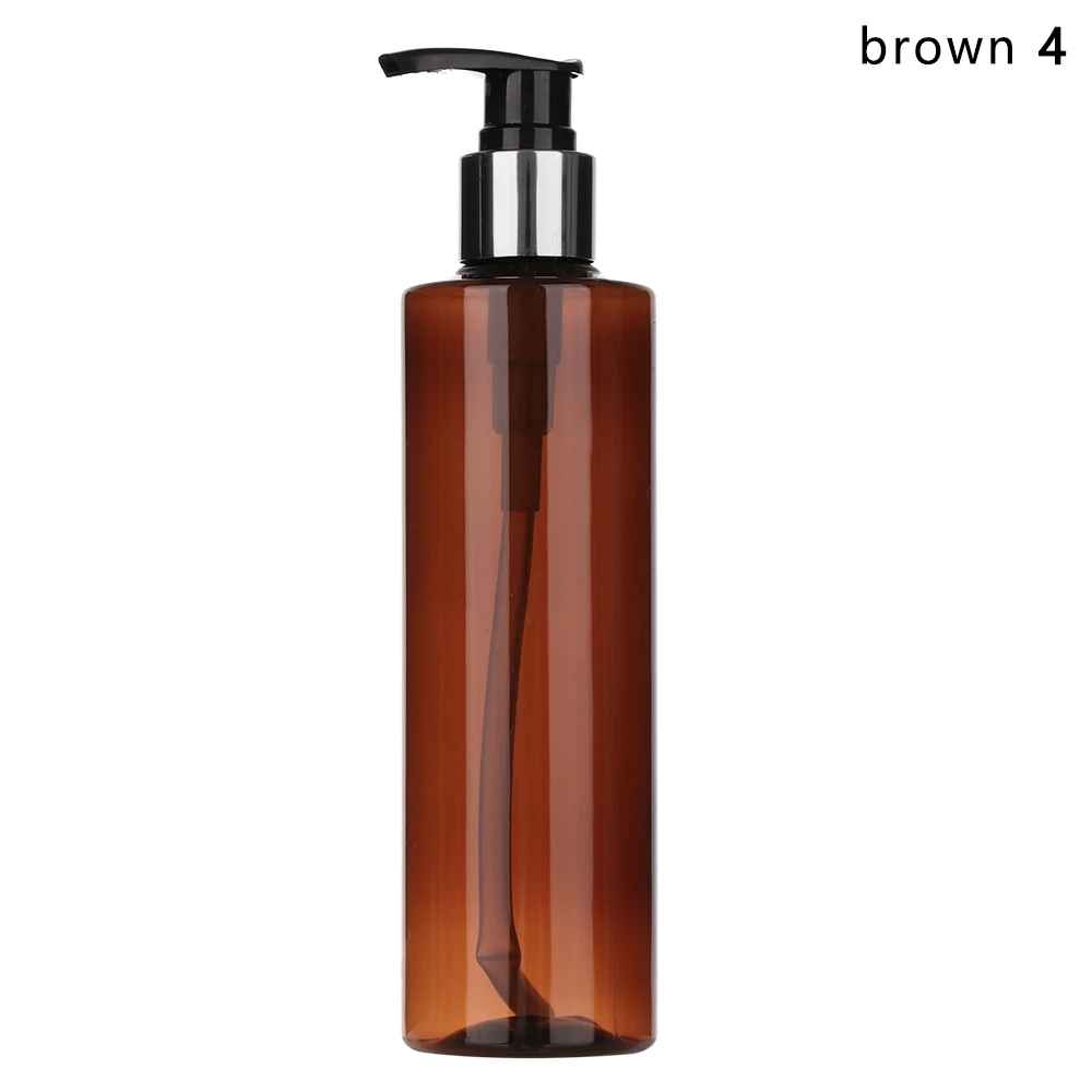 brown-4 1 шт. 250 мл пенясь бутылка для жидкого мыла, мусс точек розлива лосьон шампунь для геля для душа, пены бутылки насоса - Цвет: brown-4