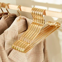 

NEW TY Clothes Hangers 10pcs Aluminium Alloy Coat Hangers Anti-slip Seamless Metal Drying Rack Wardrobe Organizer Clothing