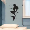 Fashion Mermaid Design Wall Sticker Beautiful Waterproof Decals for Bathroom Toilet Bedroom Decor Home Decoration ► Photo 2/6