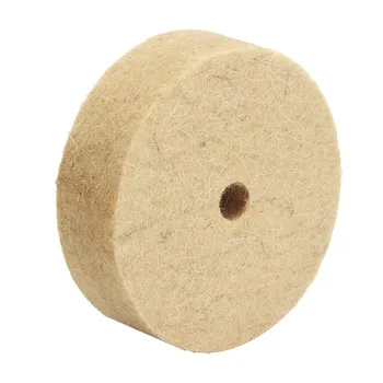 

3" Inch Round Polishing Wheel Felt Wool Buffing Polishers Pad Buffer For Wood Metal Polishing Durable