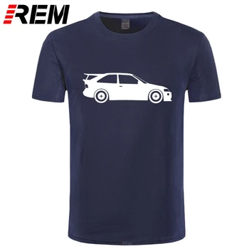 

REM T Shirt Cotton Men Short Sleeve Tee Shirts Escort Cosworth inspired Cossie Car Rally Letter Printed T shirt