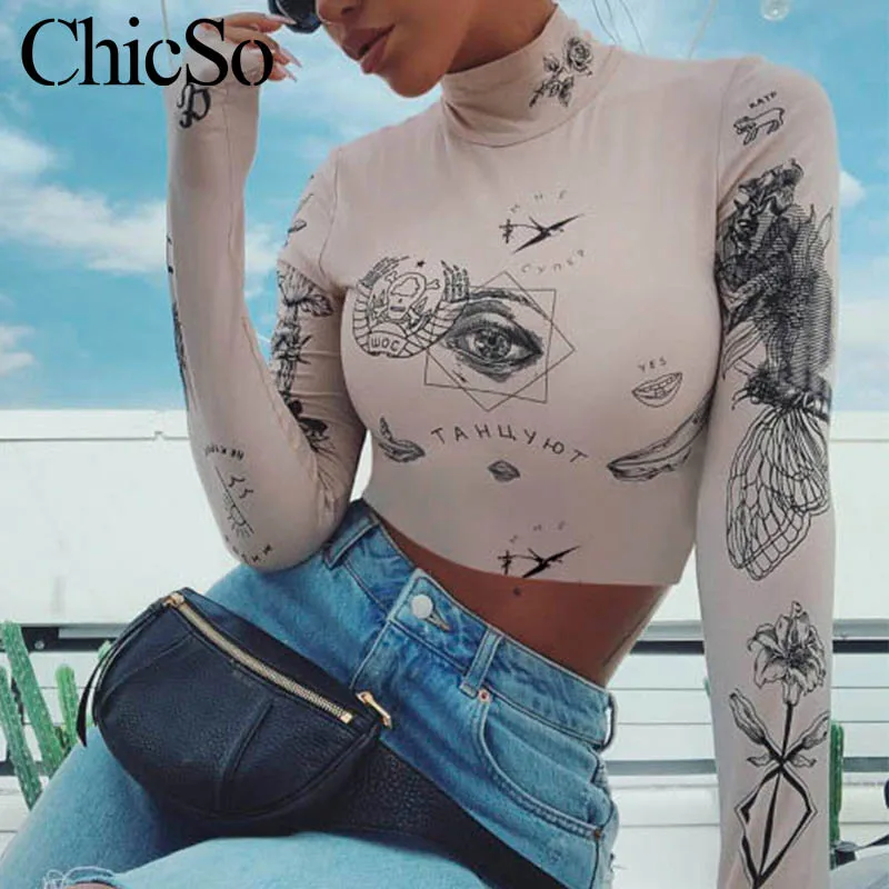 MissyChilli модная короткая блузка 2020 женская уличная одежда с длинным рукавом