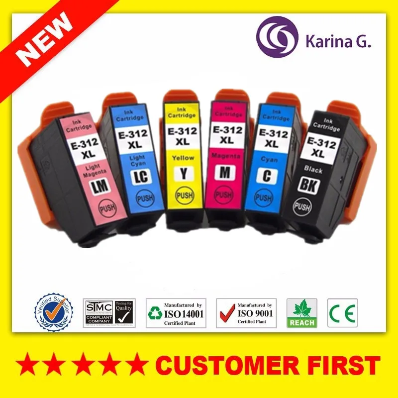 312 совместимый с картриджем Epson T312XL 312XL T312 чернильный картридж для зеркальных
