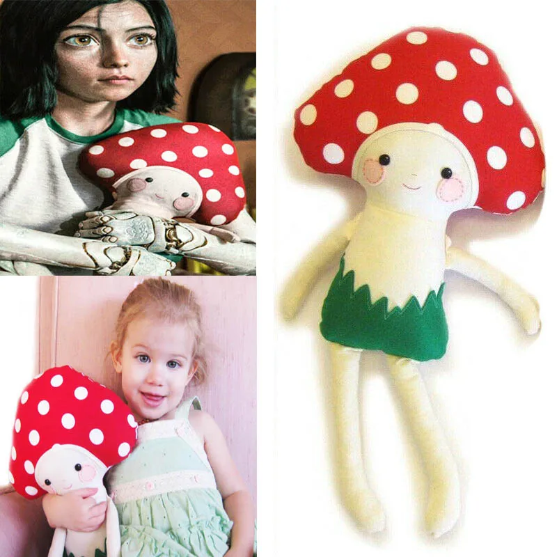 

Big Size 50CM Movie Alita Mushroom Plush Toy Stuffed Doll