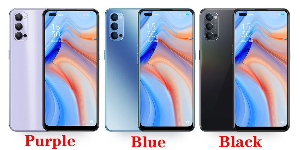 Original official New Oppo Reno 4 5G SmartPhone Snapdragon 765G 4020mAh 65W SupperVOOC 8GB RAM 128GB 256GB ROM 48MP Main Camera kingston 8gb ram
