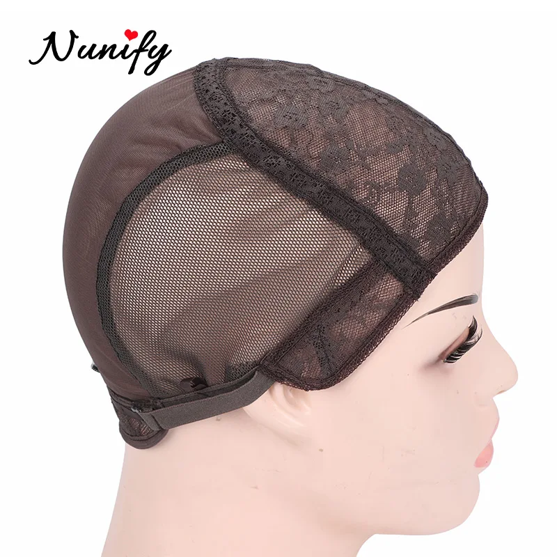 Tampas para Fazer Líquida de Casal Ajustável na Parte Cap com Alça Nunify Lote Perucas Glueless Renda Stretchable Elastic Tecelagem Traseira 3 Pçs - 8 High Quality Apliques e perucas