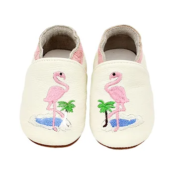 

Cute Toddler Shoes Newborn Baby Boy Girl Soft Sole White Cow Leather Baby Shoes Embroidery First Walkers