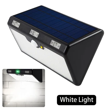 

6 modes of remote control solar wall lamp body sensor 66LED IP65 waterproof terrace