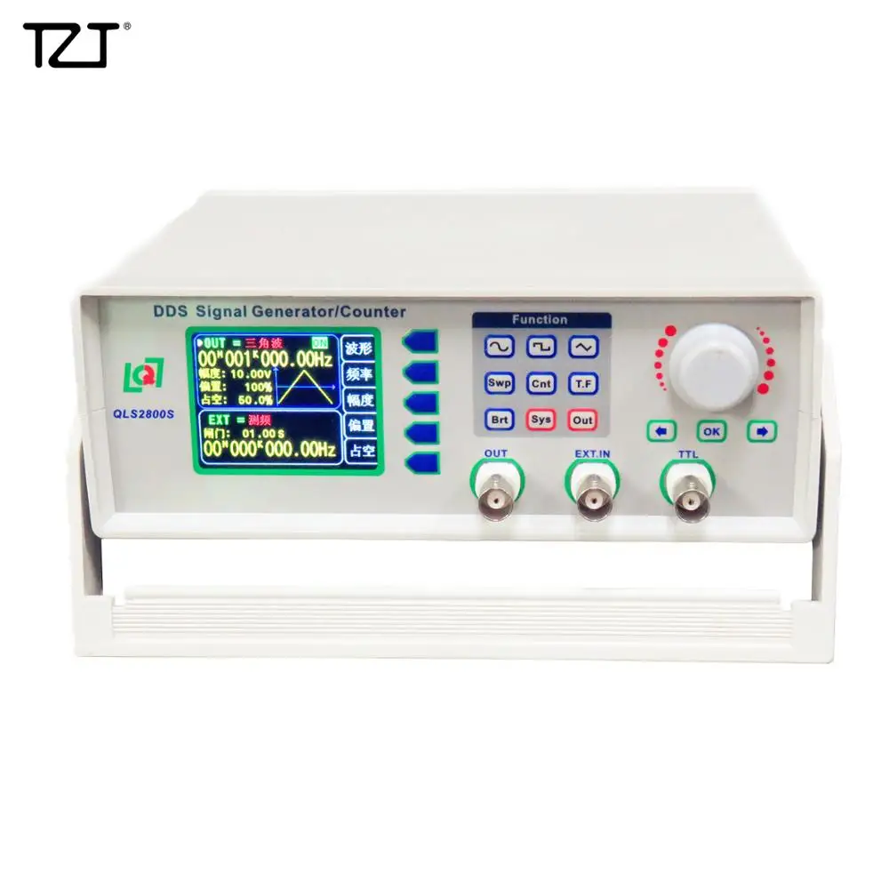TZT QLS2802S 2M DDS генератор сигналов/счетчик частоты с цветным TFT экраном 2 4
