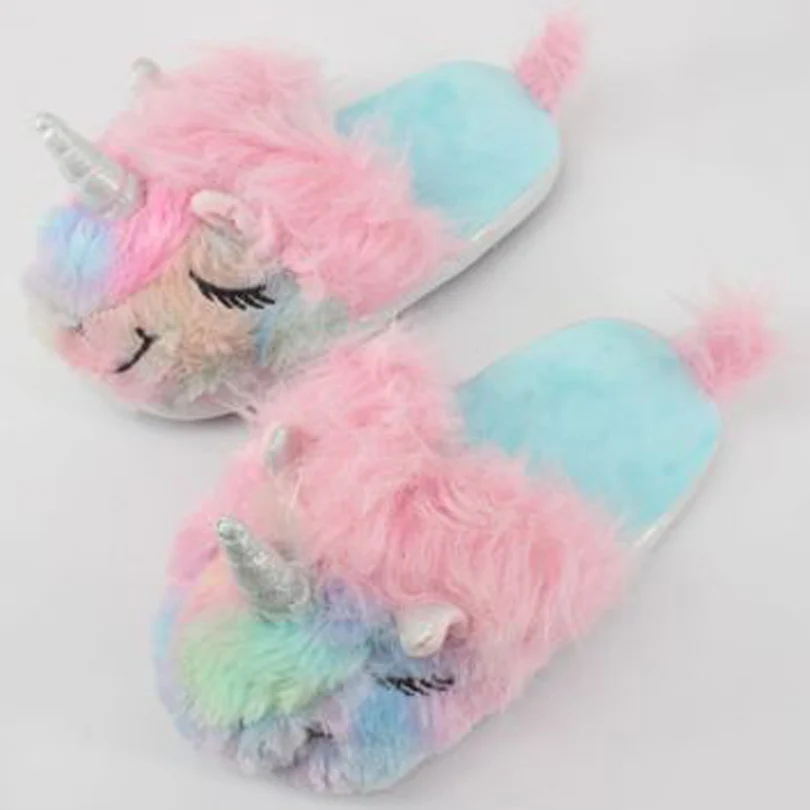 Adult Size Тапочки с фламинго для малышей; пижамы кигуруми; Детские теплые домашние тапочки; домашняя обувь для мальчиков и девочек; повседневная одежда для костюмированной вечеринки - Color: Adult Size