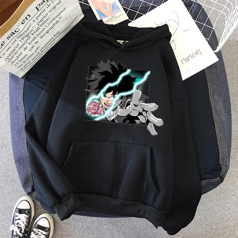 

Midoriya Izuku My Hero Academia Print Hoodies Men Sweatshirt Loose Oversized Warm Daily Casual Pullover Female Hoodies