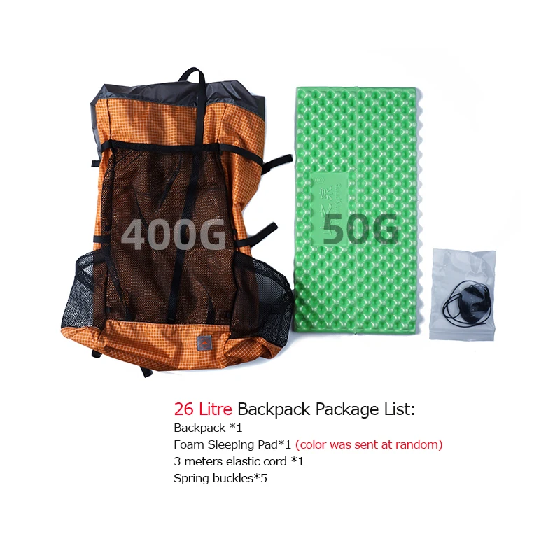 3F UL gear 38L 26L легкий мягкий рюкзак для походов рюкзак дорожная сумка пенопластовый коврик для альпинизма кемпинга