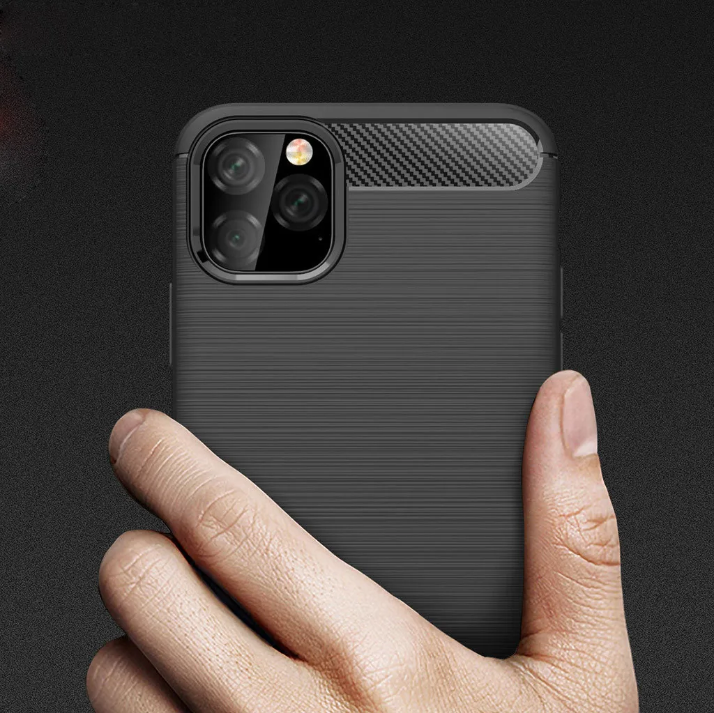 CARPRIE Phone Case For iPhone 11 Pro 5.8 Inch Brushed Rubber Shock absorb Soft TPU Cover Shock-proof Easy Access Thin | Мобильные
